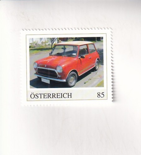 Briefmarke österreich auto - pm,